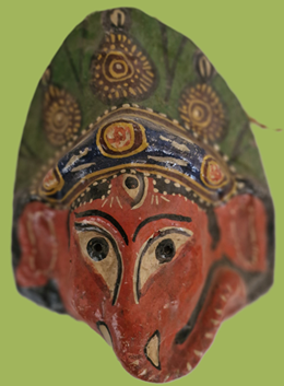 masques de divinites tibetaines