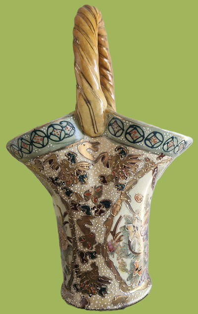 vase panier cloisonne